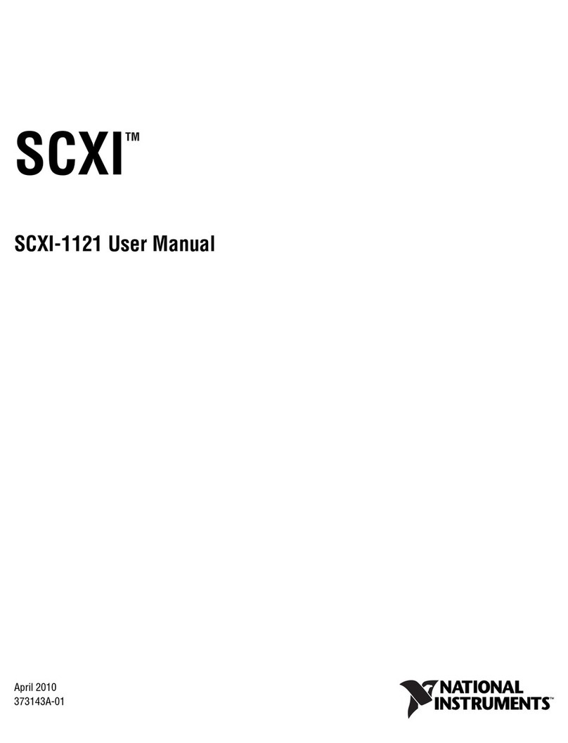 National Instruments SCXI-1320 User manual National Instruments SCXI-1320 User manual