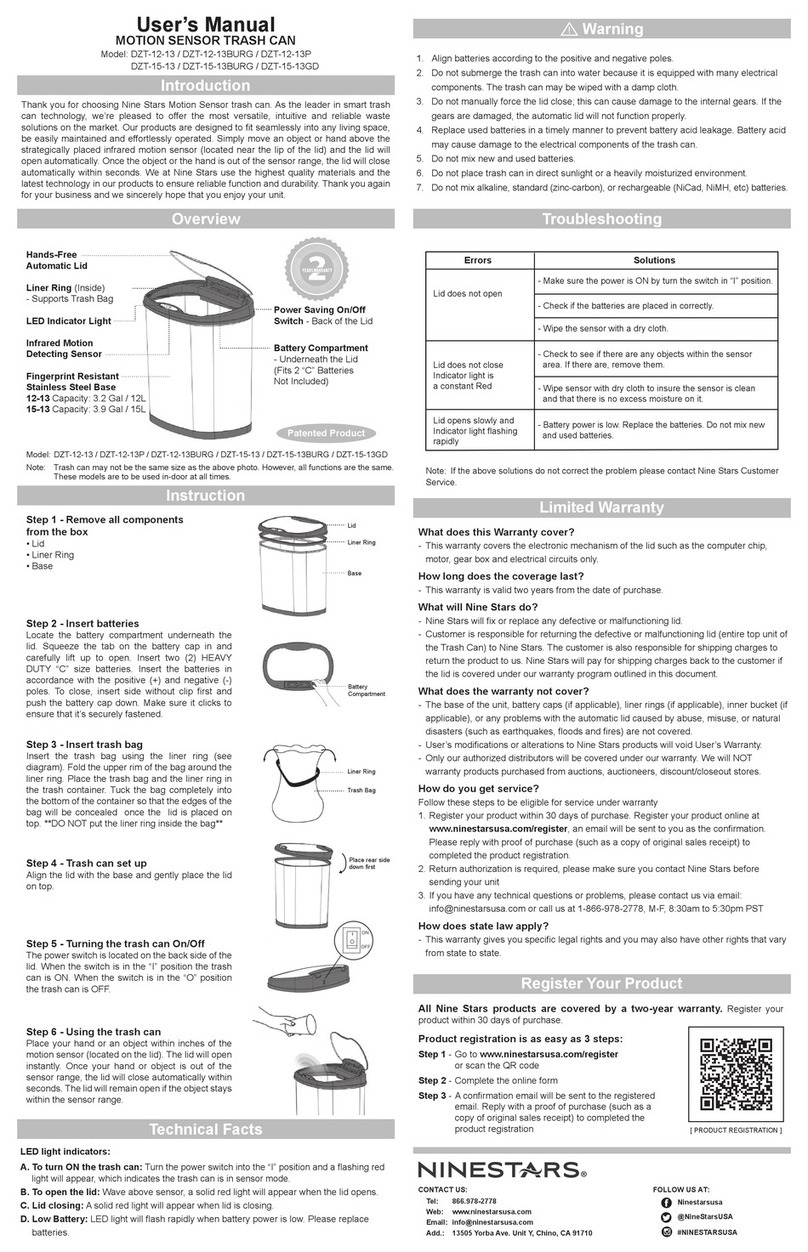 Ninestars DZT-12-13 user manual
