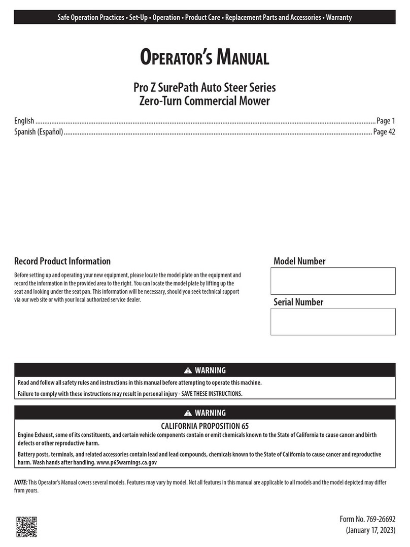Cub Cadet Pro Z SurePath Auto Steer Series User manual