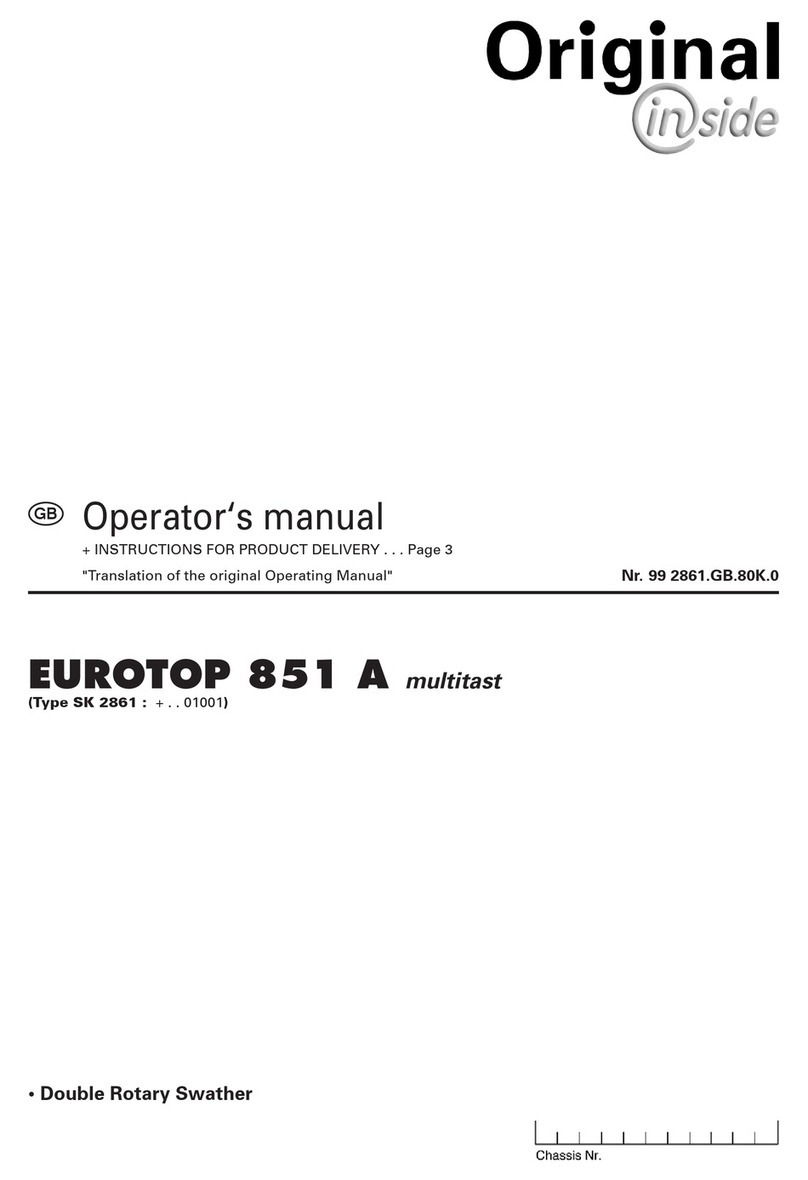 Poettinger EUROTOP 851 A multitast Operator's manual Poettinger EUROTOP 851 A multitast Operator's manual