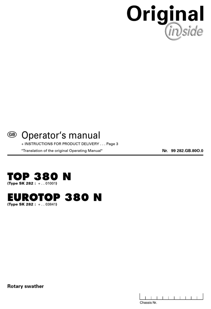 Poettinger TOP 380 N Operator's manual
