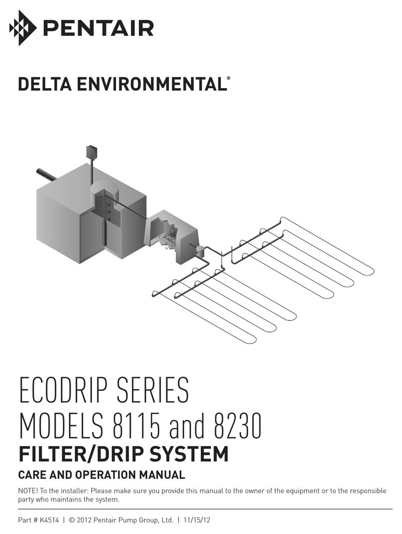 Pentair DELTA ENVIRONMENTAL ECODRIP Series User manual