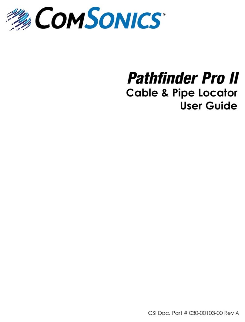 ComSonics Pathfinder Pro II User manual