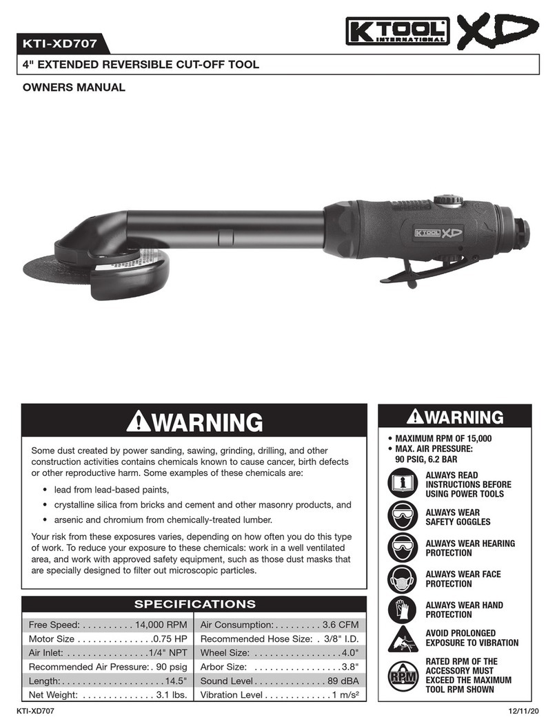 K Tool International KTI-XD707 owner's manual