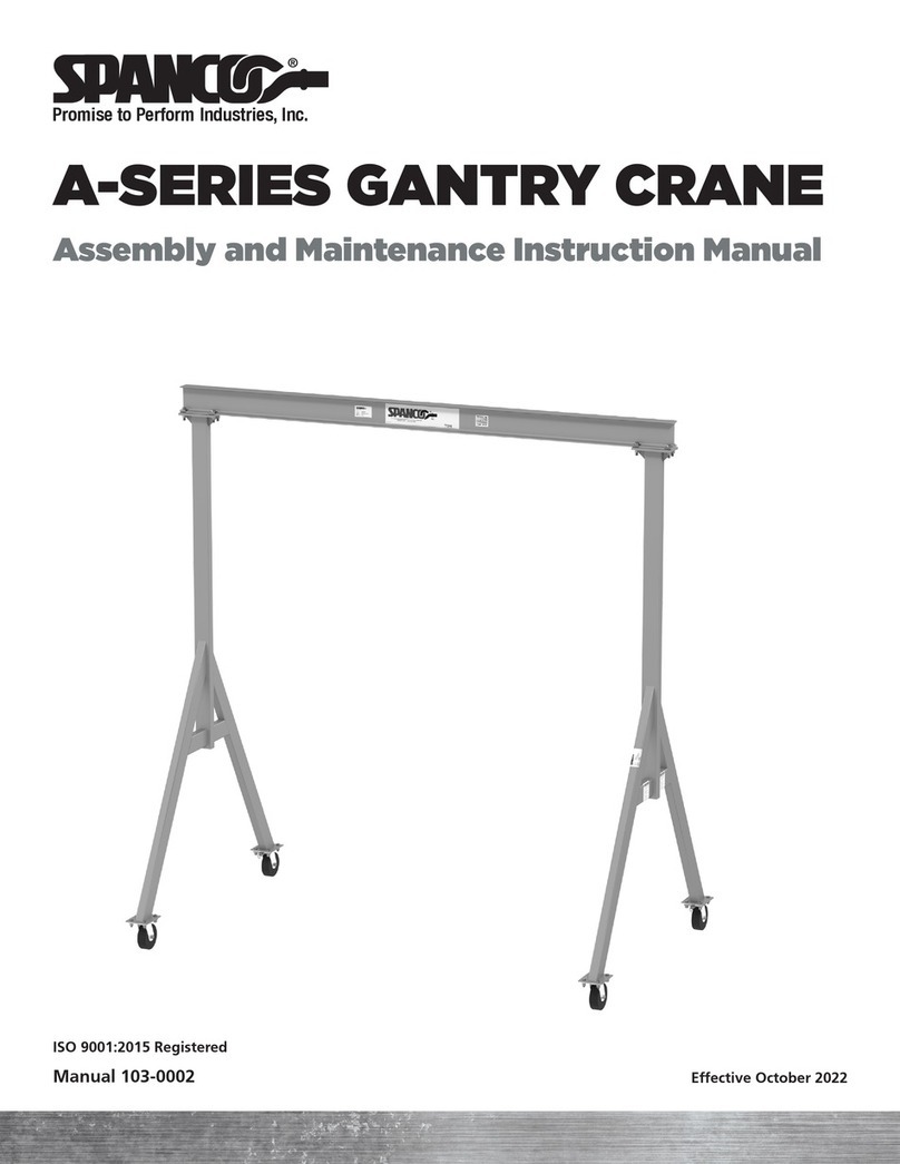 Spanco A Series Assembly and maintenance instruction