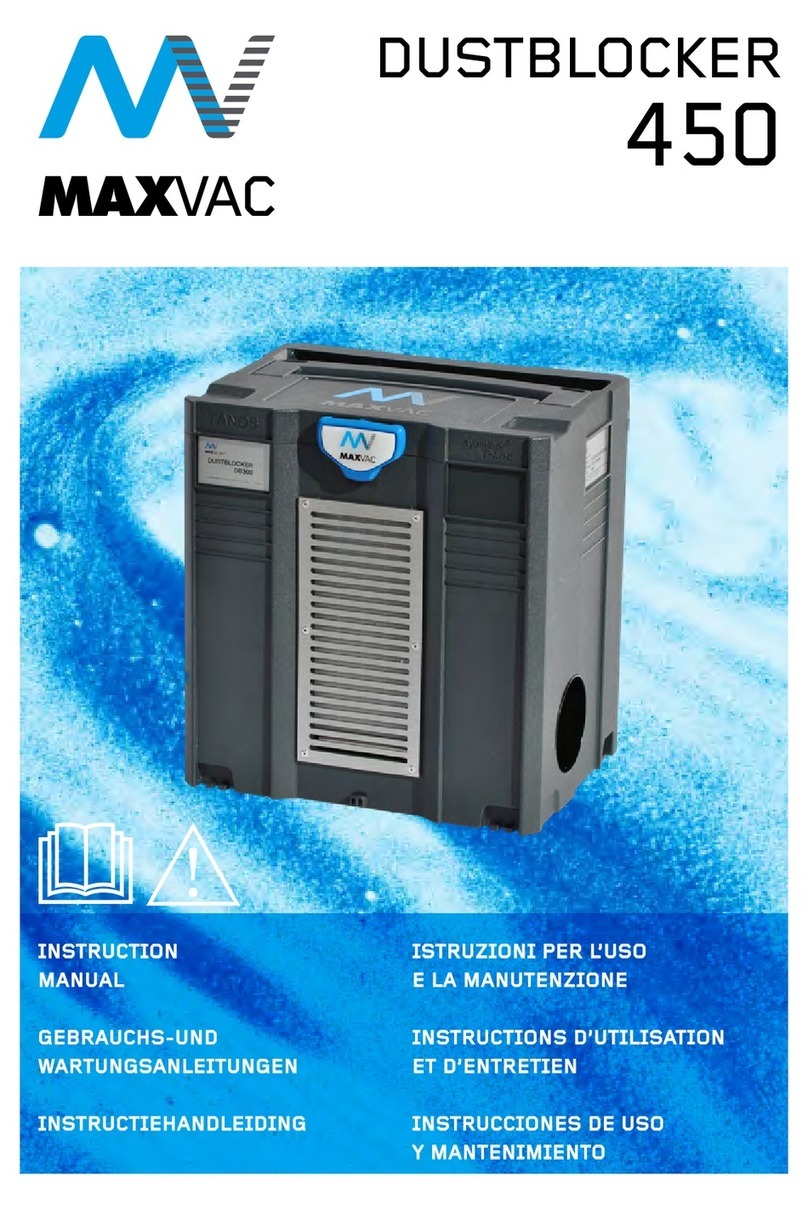 MaxVac DUSTBLOCKER 450 instruction manual MaxVac DUSTBLOCKER 450 instruction manual