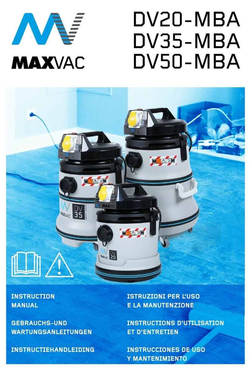 MaxVac DV20-MBA instruction manual