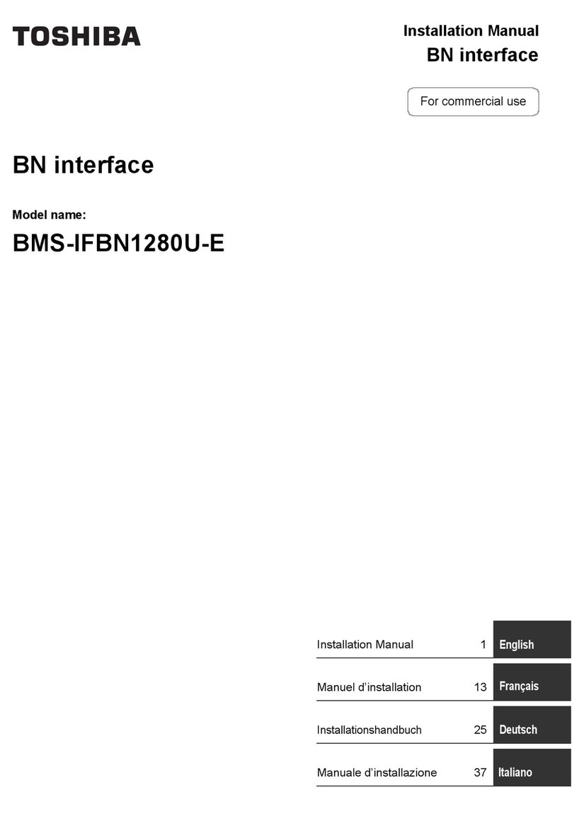 Toshiba BMS-IFBN1280U-E User manual Toshiba BMS-IFBN1280U-E User manual