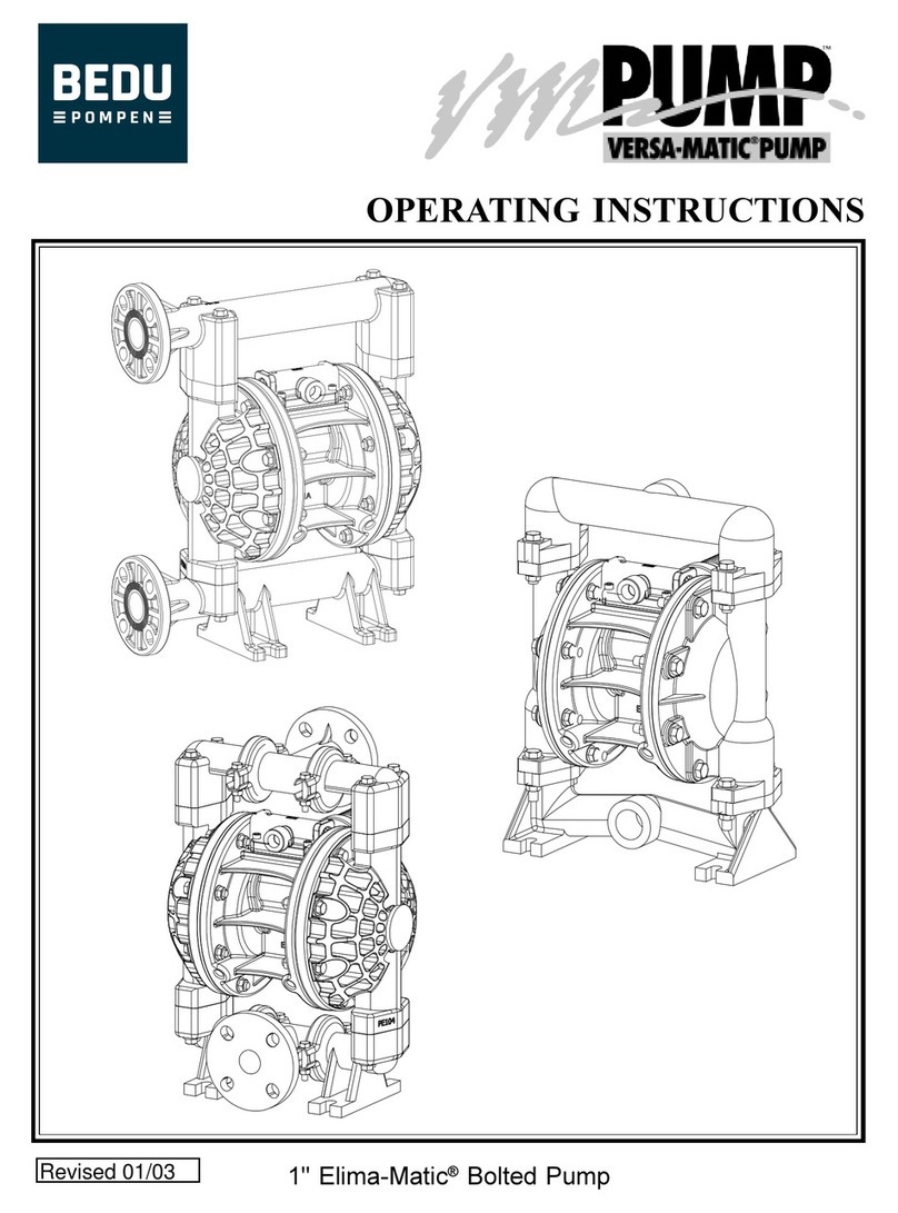 Idex BEDU POMPEN VERSA-MATIC PUMP Elima-Matic E1PP5 5T... User manual