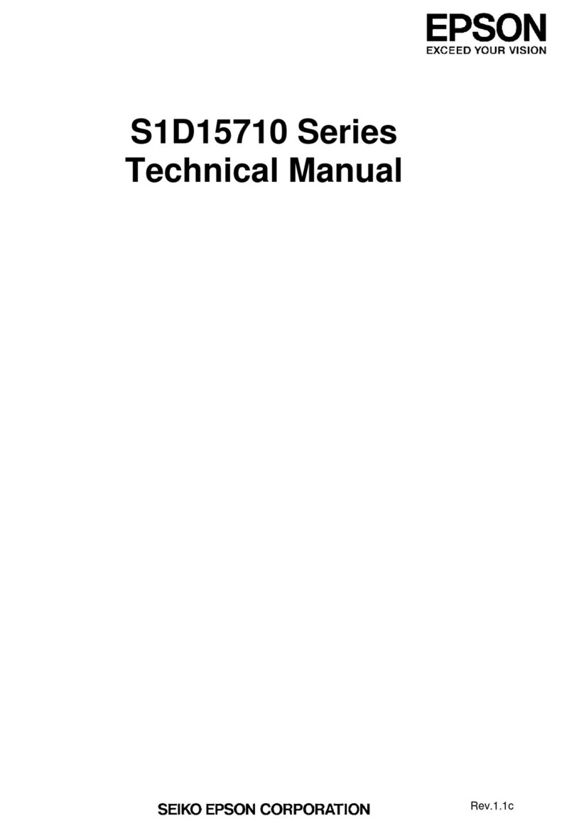 Epson S1D15710D00B Series User manual
