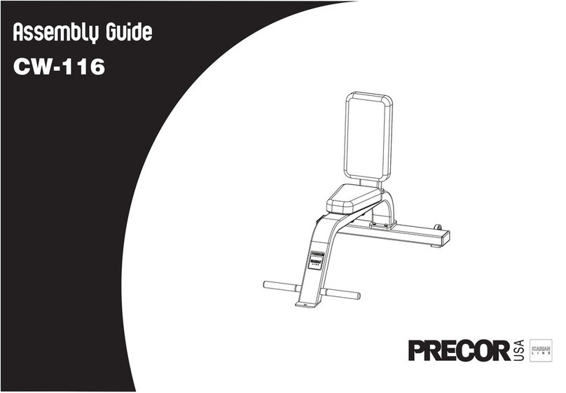Precor CW-116 User manual