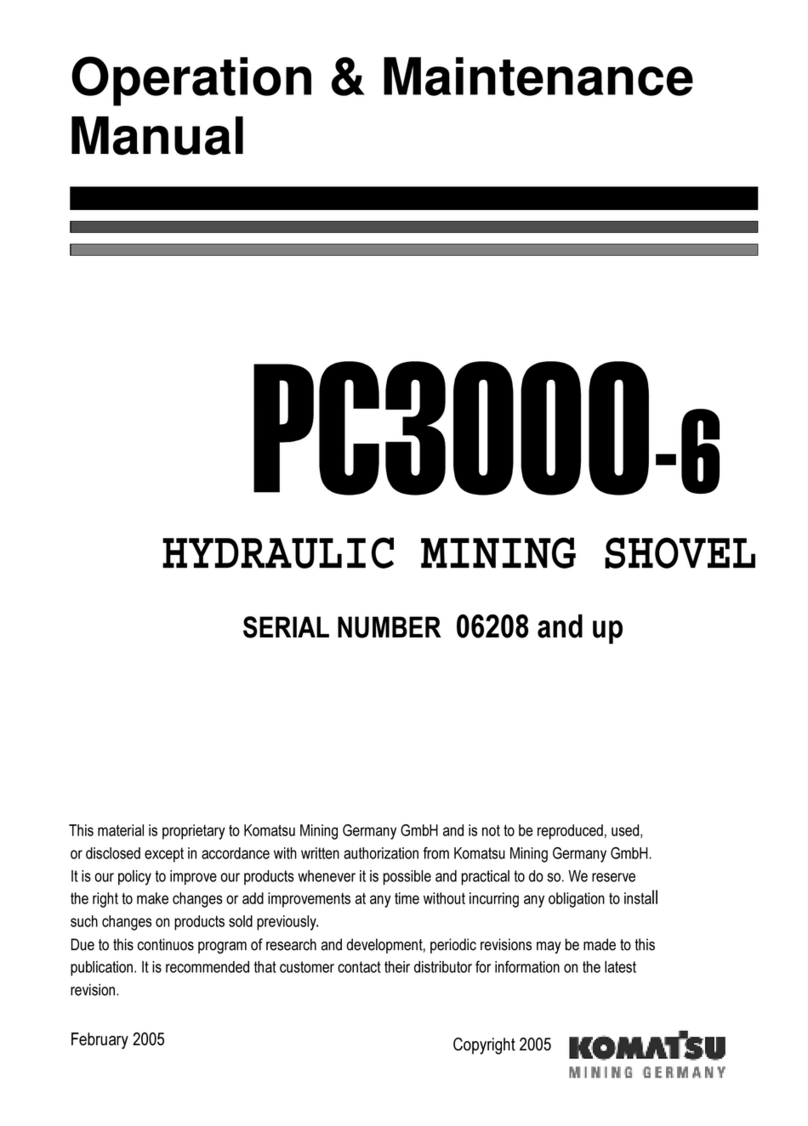 Komatsu PC3000-6 Operation & maintenance manual