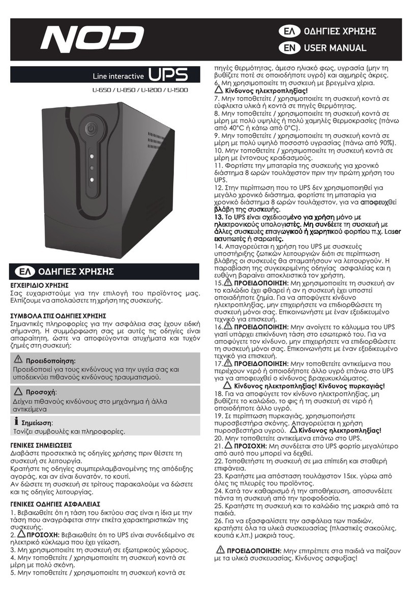 NOD U-650 user manual