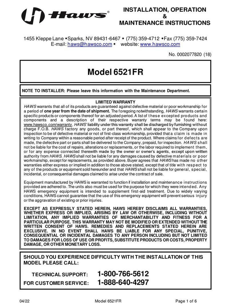 Haws 6521FR Guide