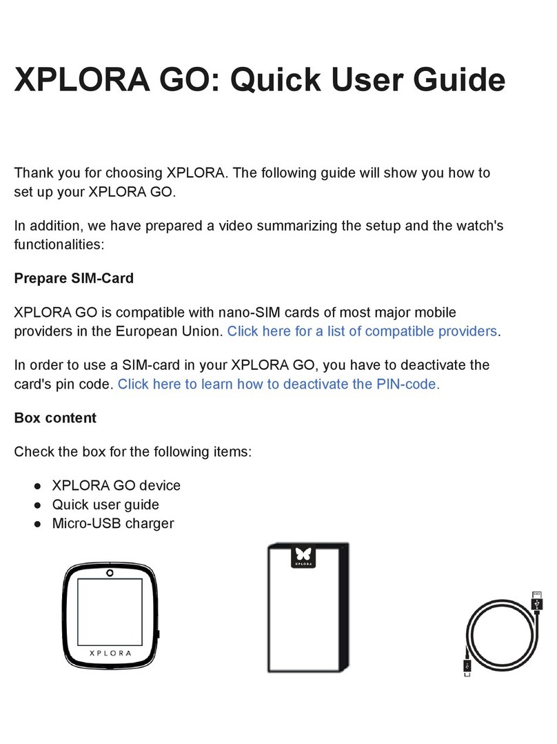 XPLORA GO Quick user guide