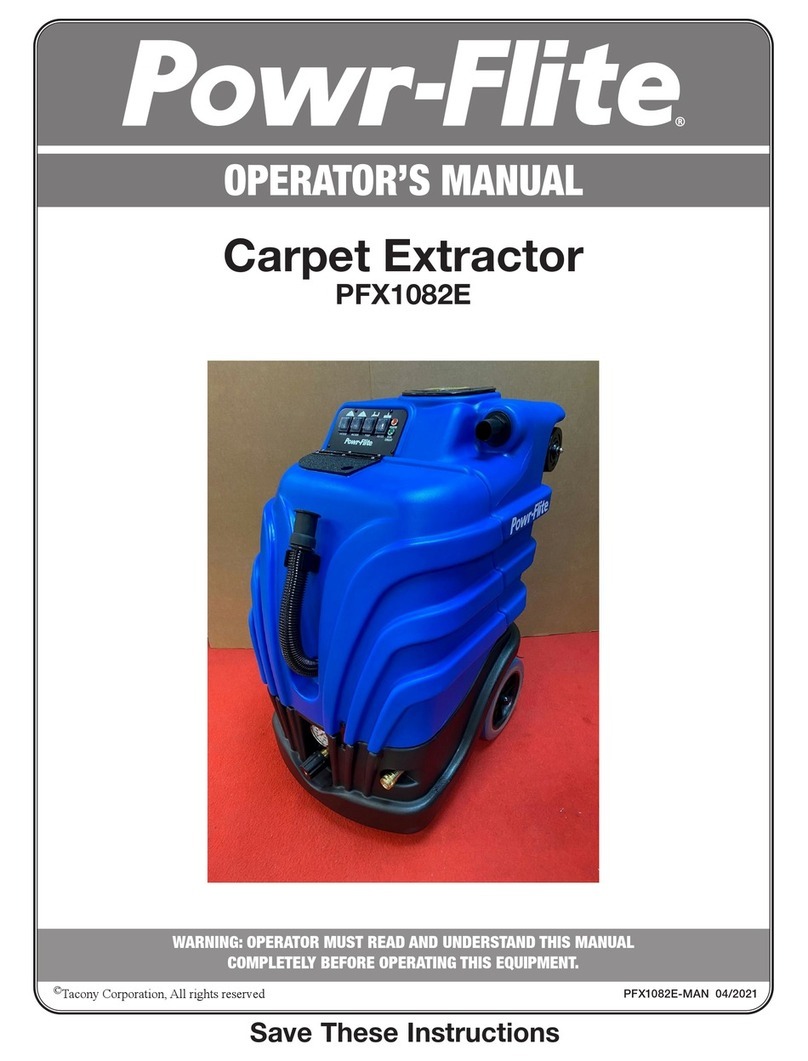 Powr-Flite PFX1082E Operator's manual Powr-Flite PFX1082E Operator's manual