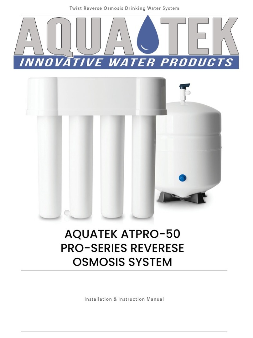 Aquatek ATPRO-50 Installation instructions manual