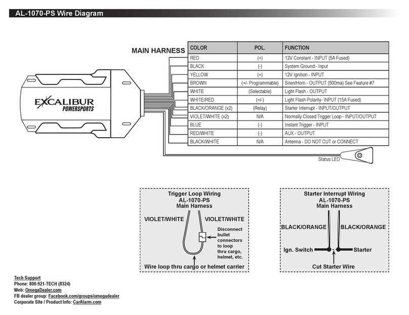 Excalibur POWERSPORTS AL-1070-PS Programming guide