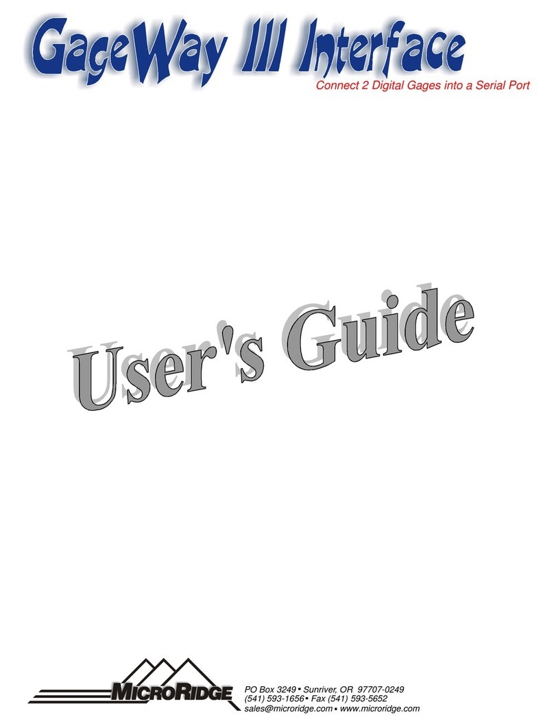 MicroRidge GageWay III user guide