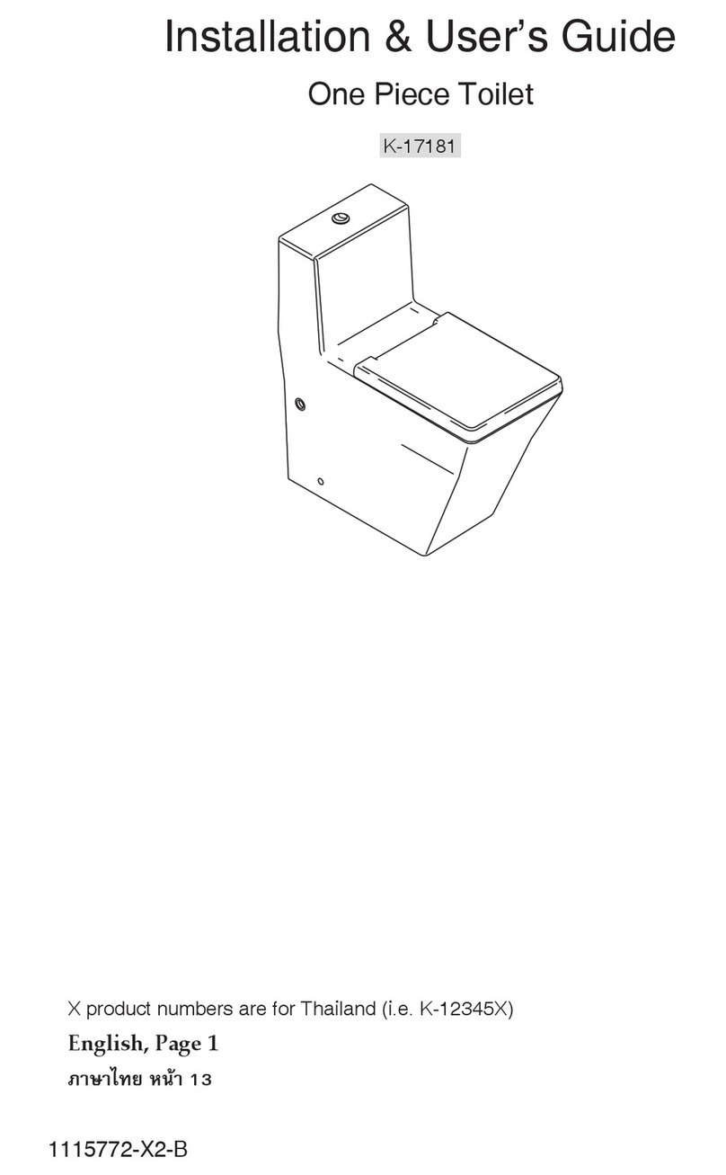 Kohler K-17181 Operation manual