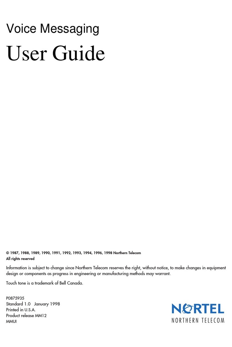 Nortel 1987 User manual