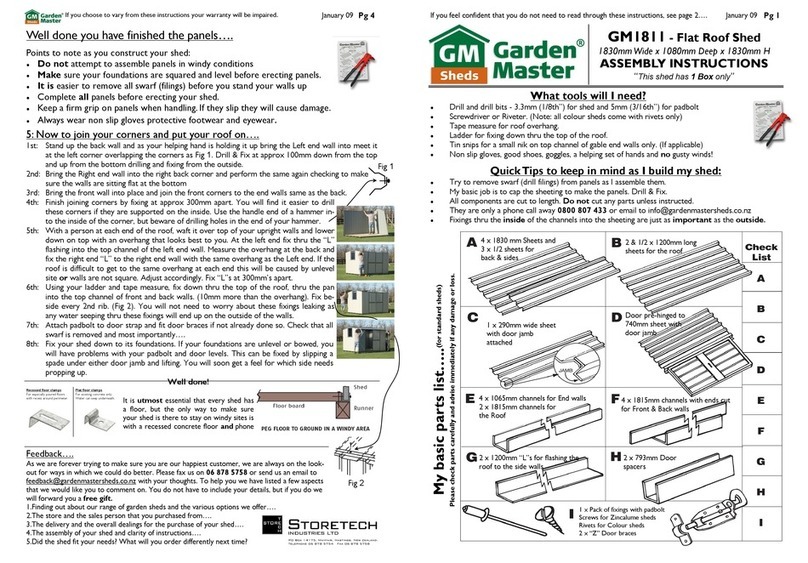GARDEN MASTER GM1811 Assembly instructions