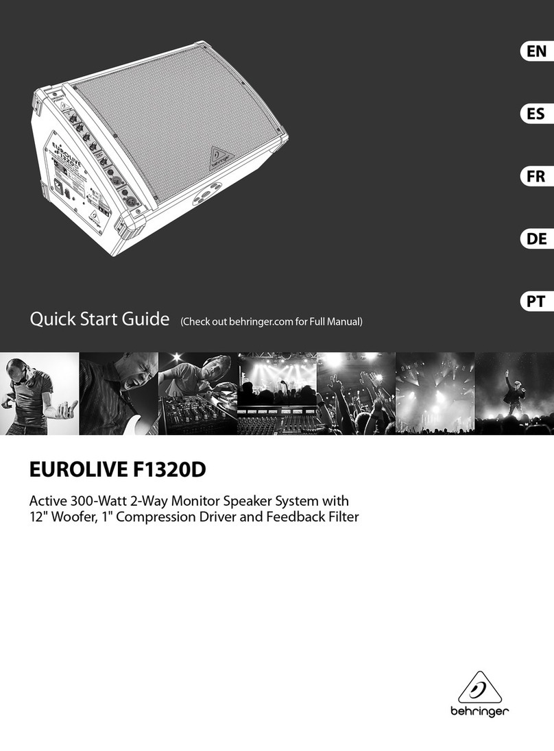 Behringer EUROLIVE F1320D User manual