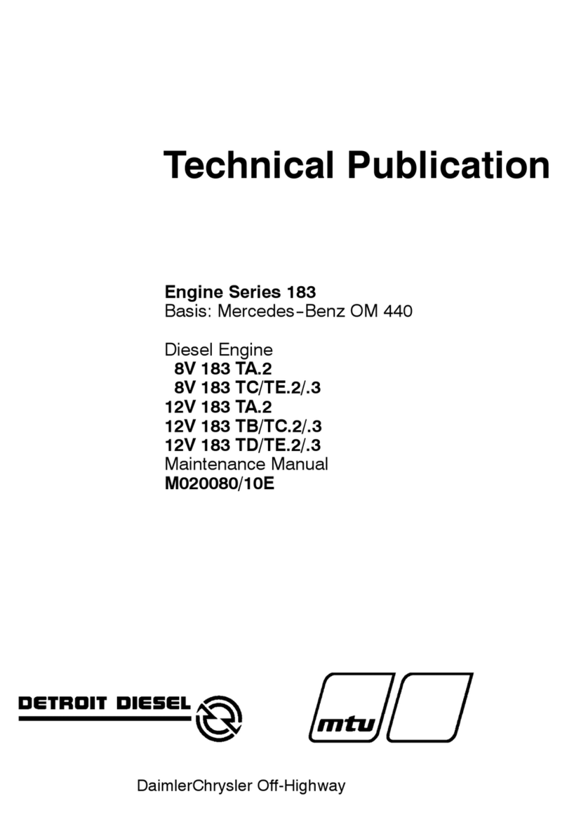 MTU Detroit Diesel 183 Series User manual MTU Detroit Diesel 183 Series User manual
