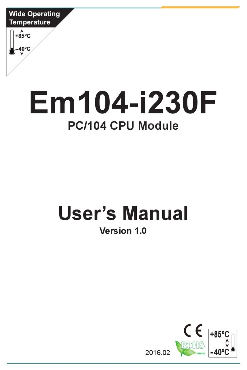 Arbor Technology Em104-i230F User manual Arbor Technology Em104-i230F User manual