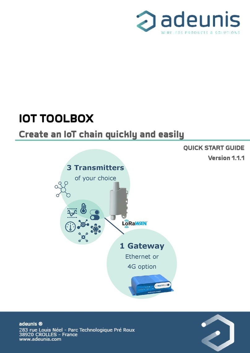 Adeunis RF IOT TOOLBOX BUNDLE ETHERNET quick start guide