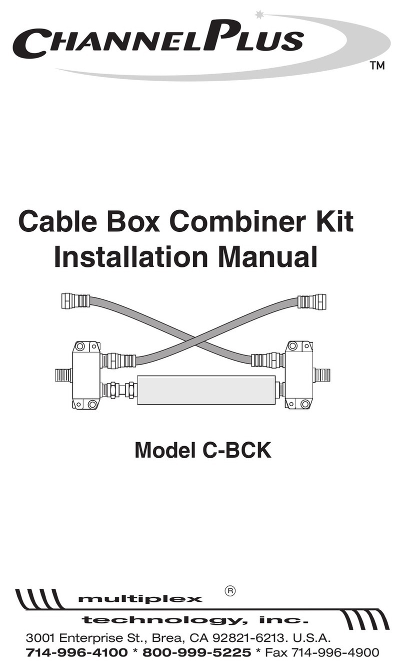 Multiplex ChannelPlus C-BCK installation manual