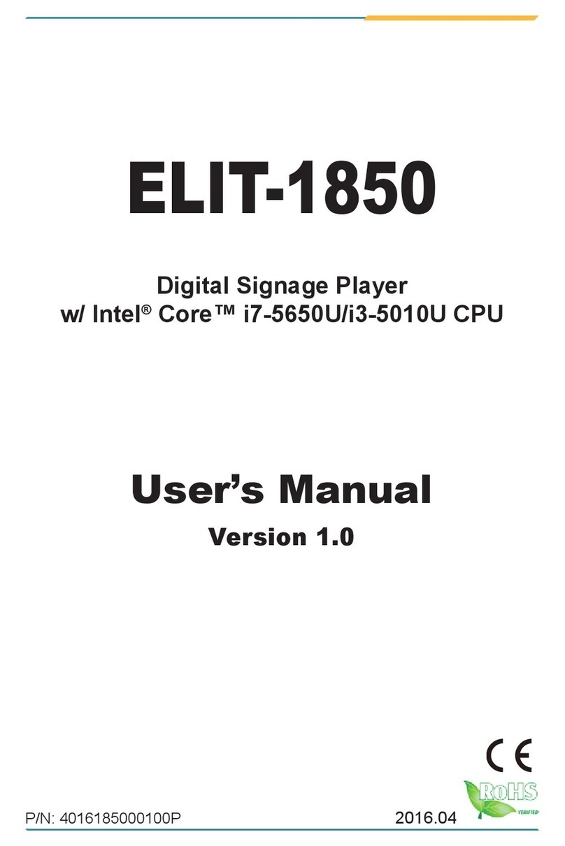 Arbor Technology ELIT-1850 user manual