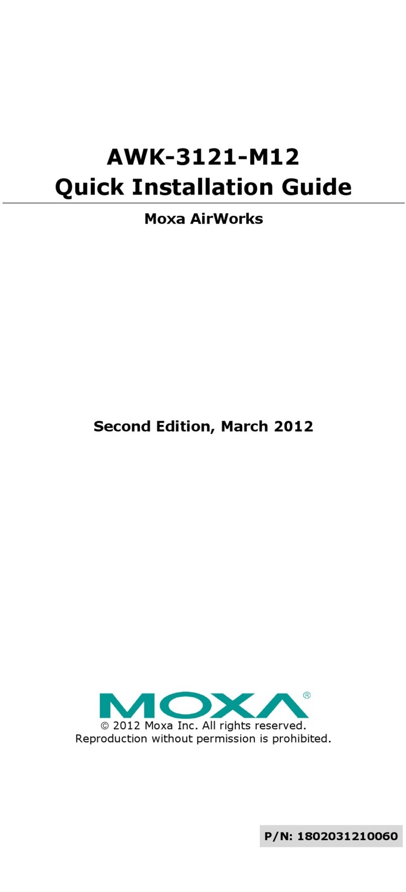 Moxa Technologies AWK-3121-M12 User manual Moxa Technologies AWK-3121-M12 User manual