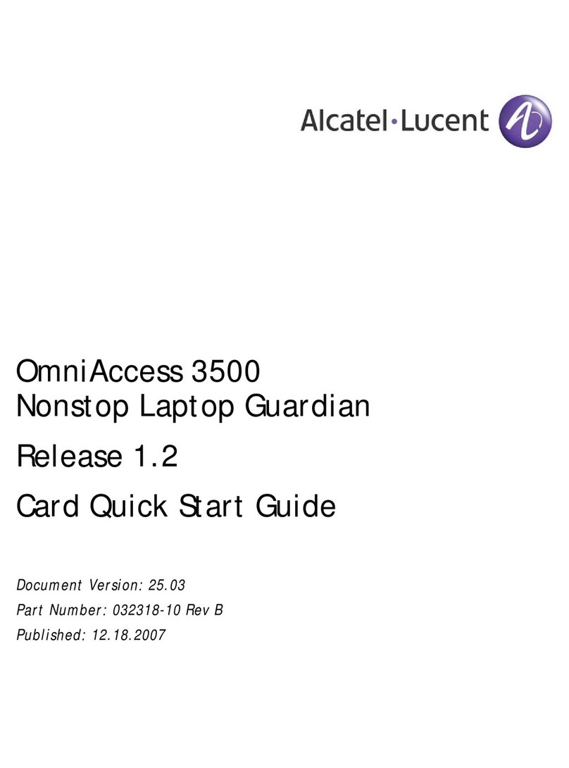 Alcatel-Lucent OmniAccess 3500 User manual