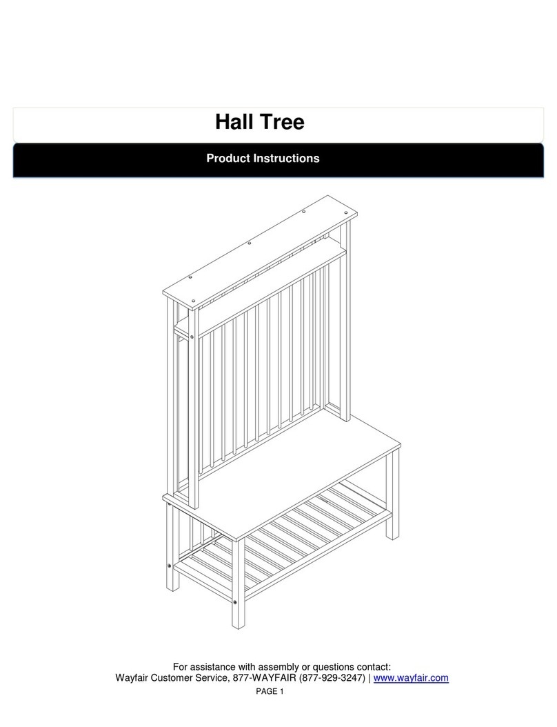 Wayfair Hall Tree Instruction sheet Wayfair Hall Tree Instruction sheet