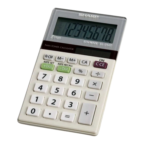 Sharp ELSI MATE EL-244T User manual