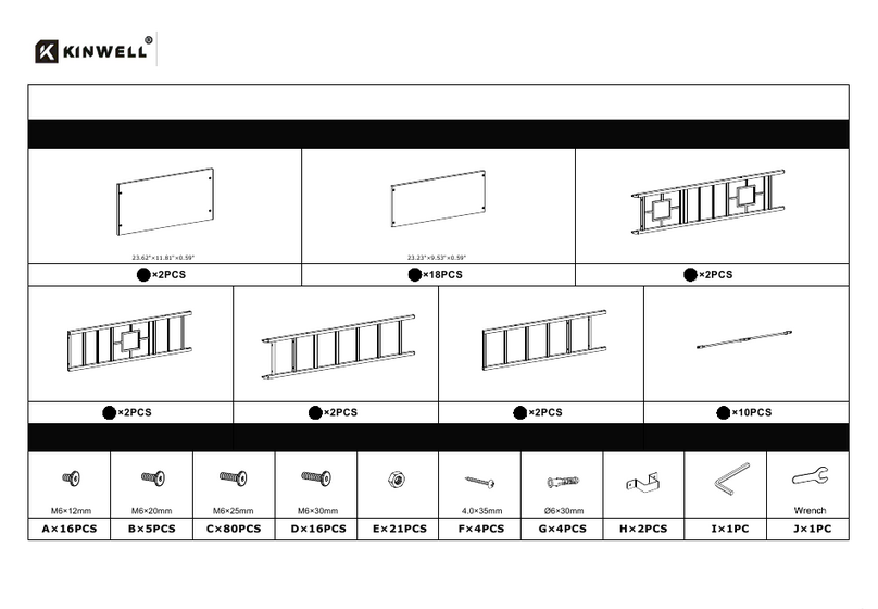 KINWELL BSC084-7DBS-2 Assembly instruction