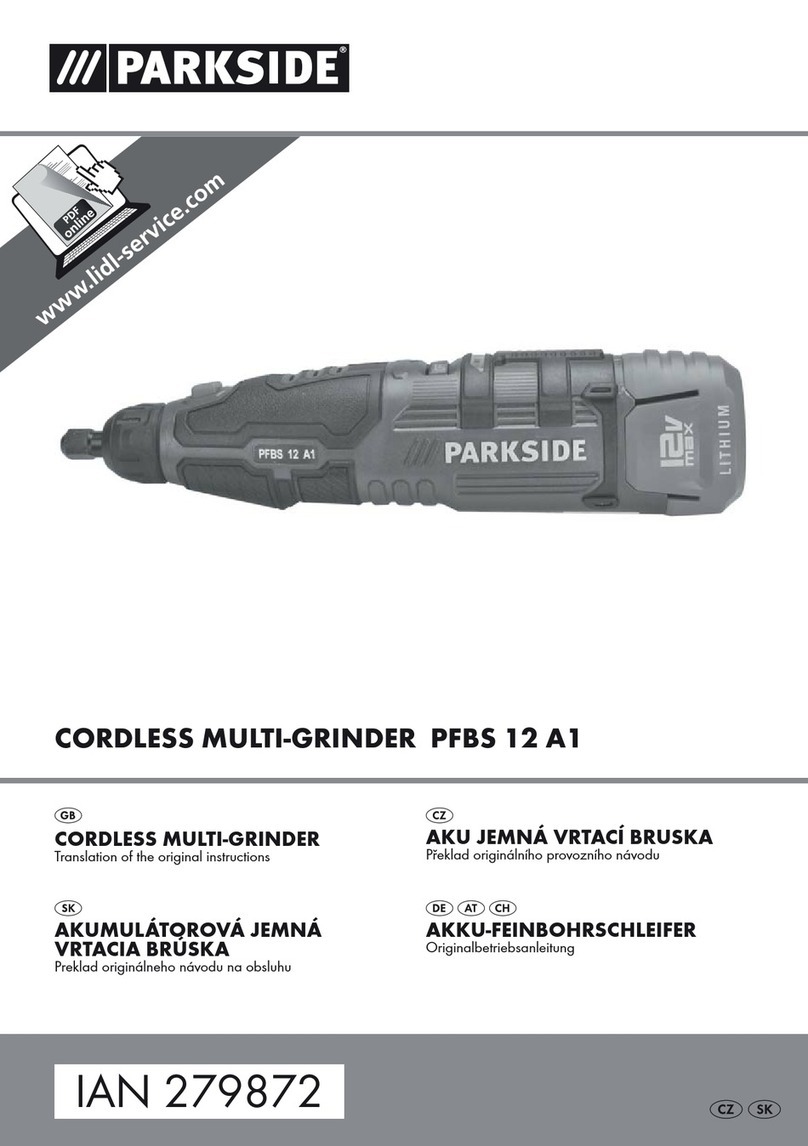 Parkside PFBS 12 A1 Translation of the original instructions