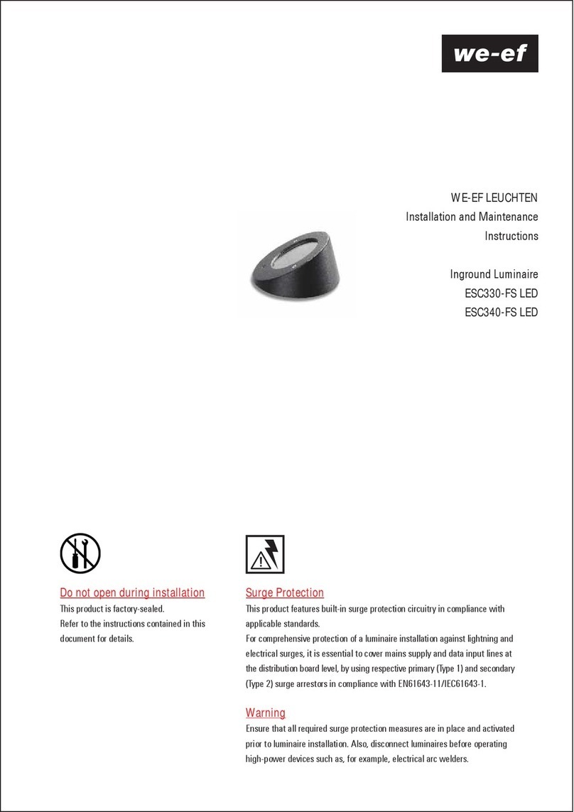 WE-EF ESC330-FS LED Installation and maintenance instructions