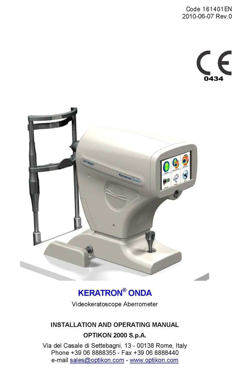 OPTIKON KERATRON ONDA Installation and operating manual OPTIKON KERATRON ONDA Installation and operating manual