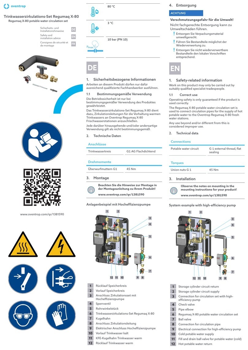 oventrop Regumaq X-80 Installation advice oventrop Regumaq X-80 Installation advice