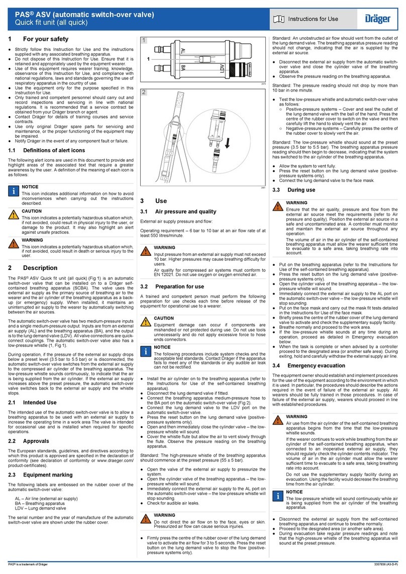 Dräger PAS ASV Instructions for use