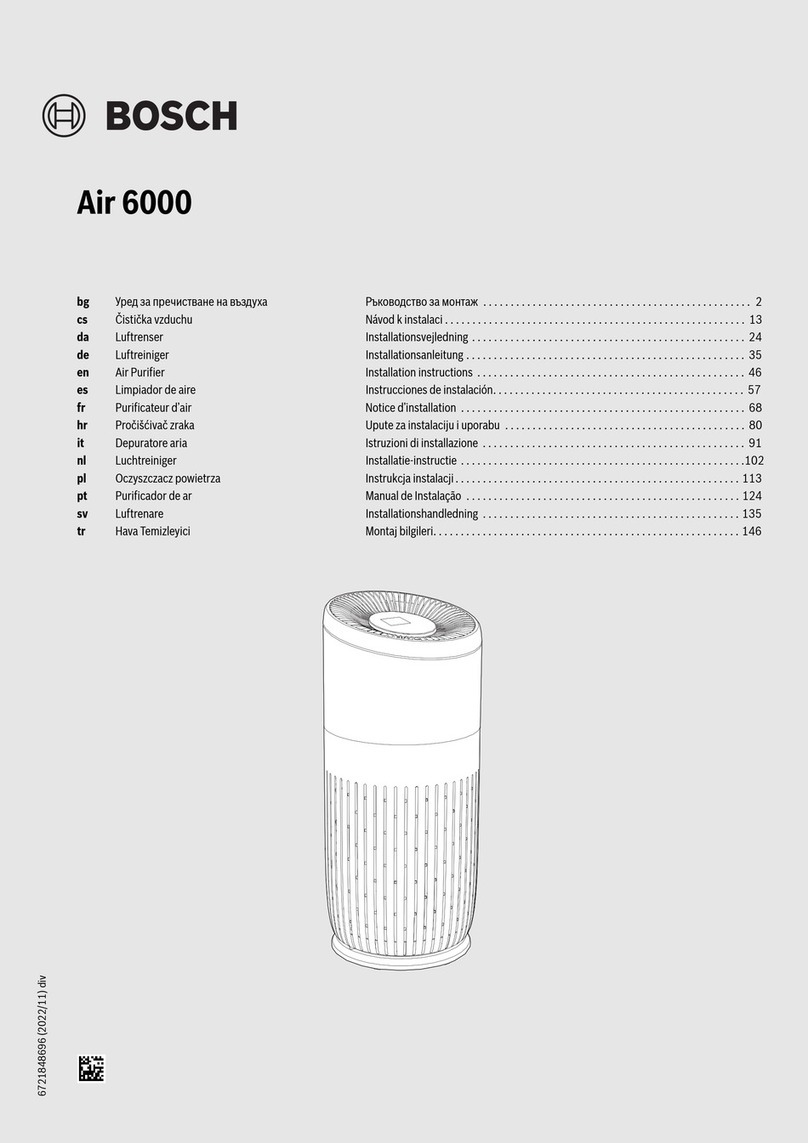 Bosch Air 6000 installation instructions
