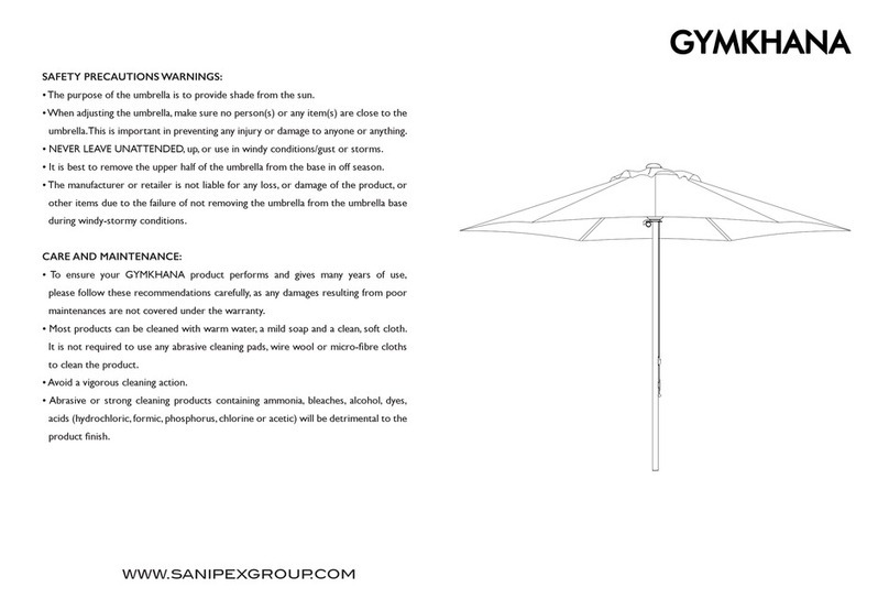 Sanipex GYMKHANA BDO-GYM-U105-KK quick start guide