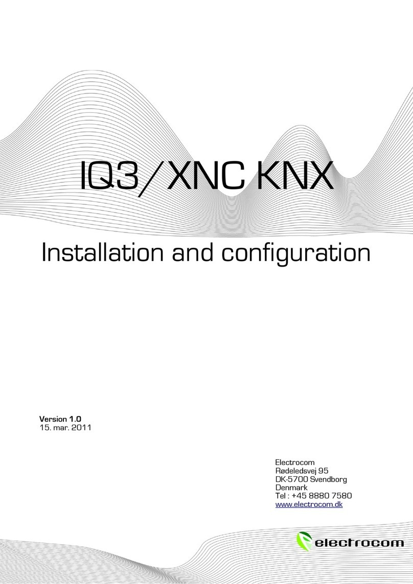 ElectroCom IQ3/XNC KNX Installation and configuration