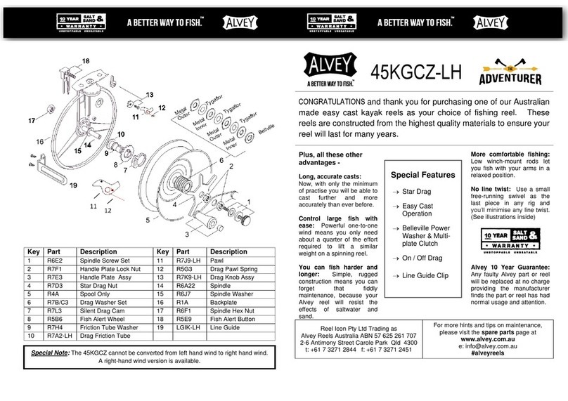 Alvey ADVENTURER 45KGCZ-LH manual