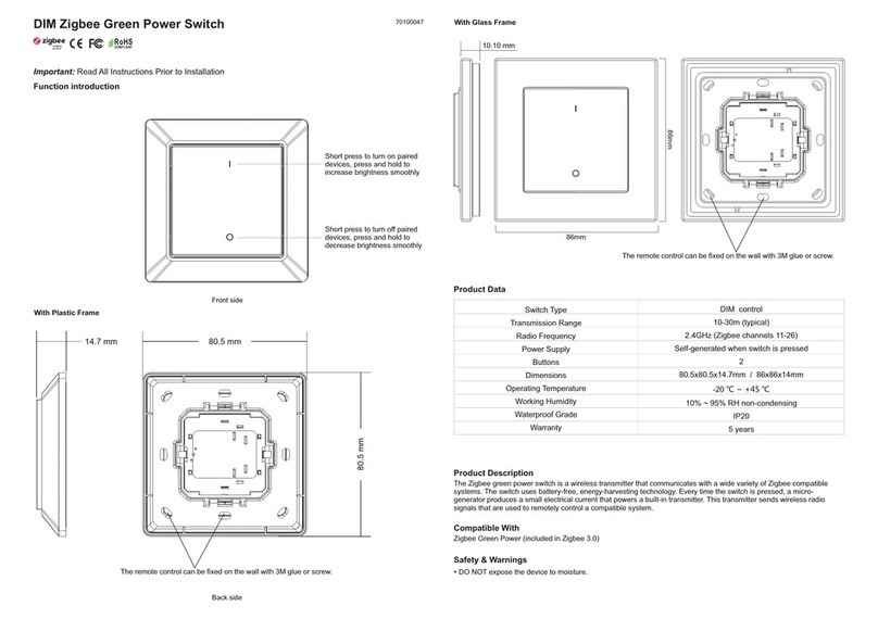 Sunricher SR-ZGP2801K2-DIM User manual