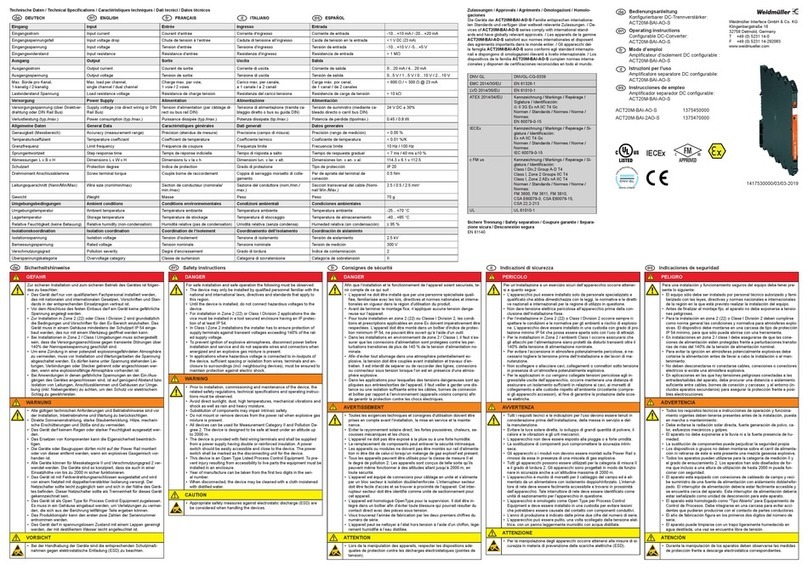 Weidmüller ACT20M-BAI-AO-S User manual