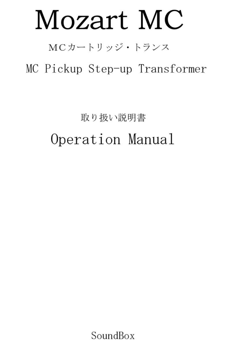 SoundBox Mozart MC Operation manual SoundBox Mozart MC Operation manual