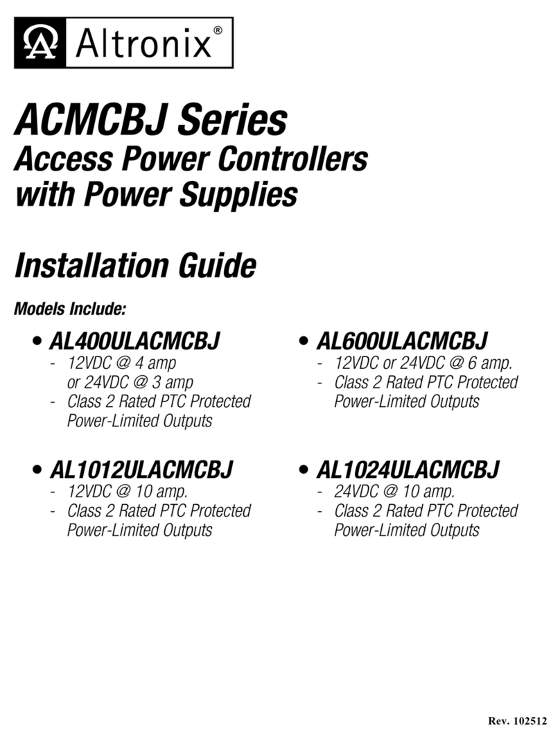 Altronix ACMCBJ Series User manual